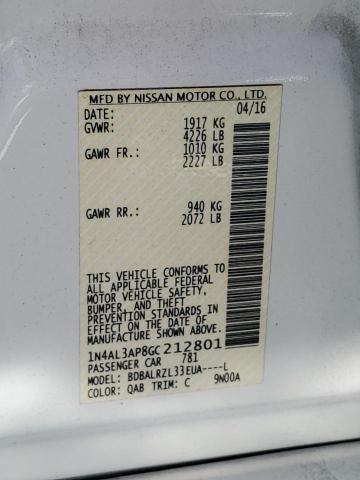 2016 NISSAN ALTIMA 2.5 - 1N4AL3AP8GC212801