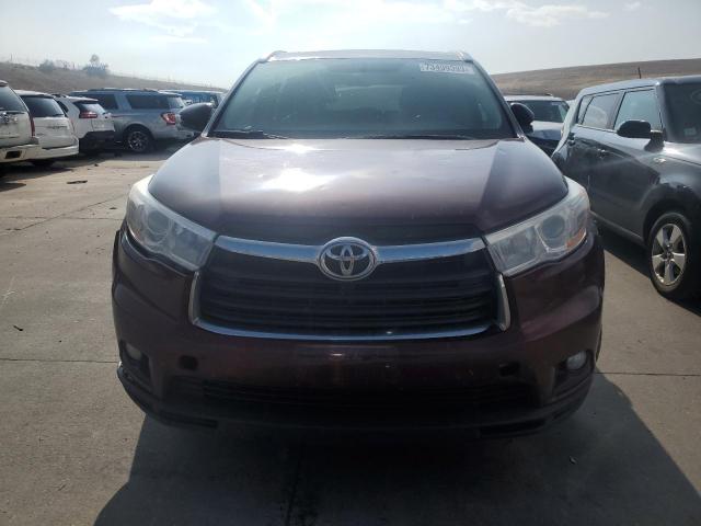 VIN 5TDJKRFH2ES009934 2014 Toyota Highlander, Xle no.5