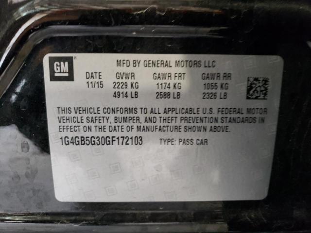1G4GB5G30GF172103 Buick Lacrosse