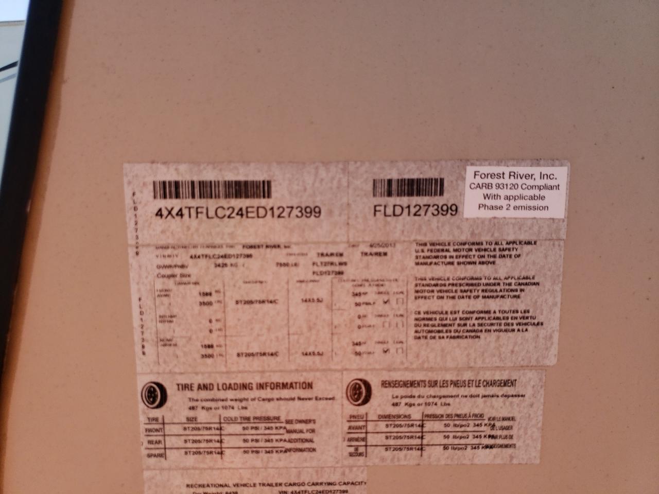 2014 WILDWOOD FLAGSTAFF for Sale SC SPARTANBURG Mon. Nov 06, 2023