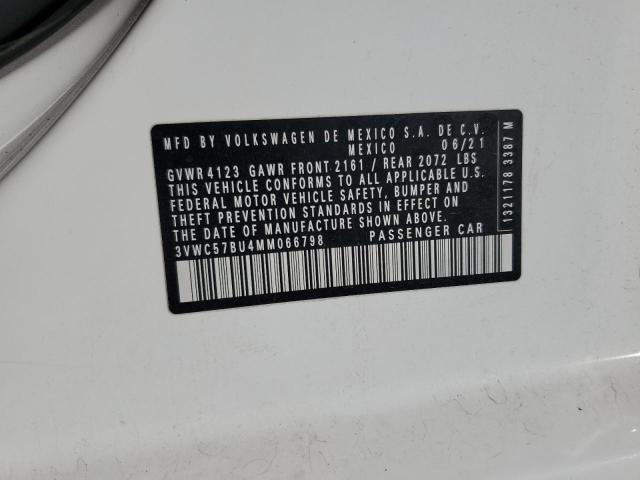  VOLKSWAGEN JETTA 2021 Білий