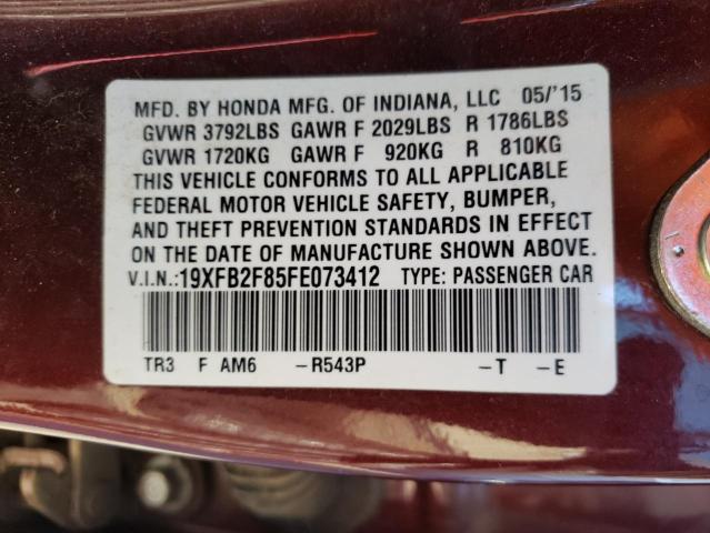 2015 HONDA CIVIC EX - 19XFB2F85FE073412