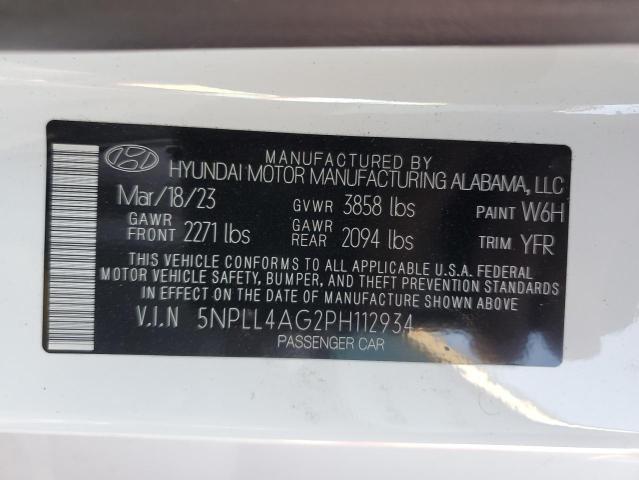 VIN 5NPLL4AG2PH112934 2023 Hyundai Elantra, SE no.13