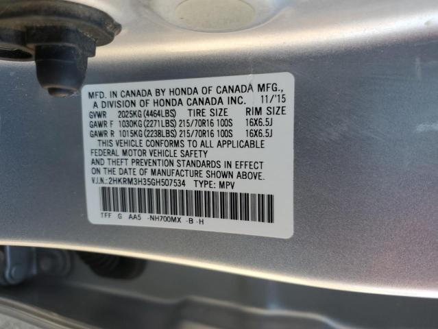 2016 HONDA CR-V LX - 2HKRM3H35GH507534