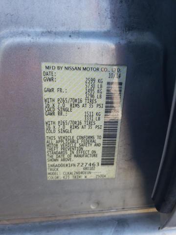 1N6AD0ER1FN727463 Nissan FRONTIER S