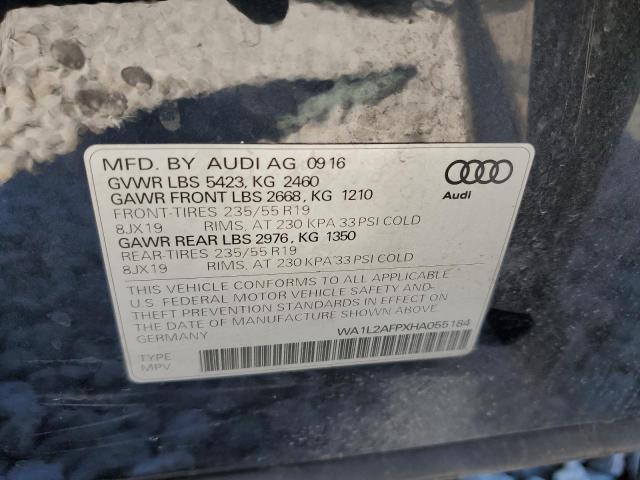 VIN WA1L2AFPXHA055184 2017 Audi Q5, Premium Plus no.12