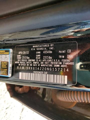 5XXG14J20NG157214 KIA K5 LXS