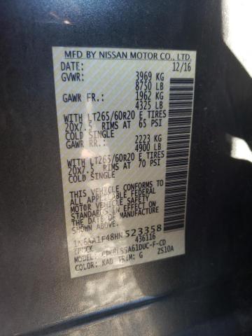 1N6AA1F48HN523358 Nissan Titan Xd Sl