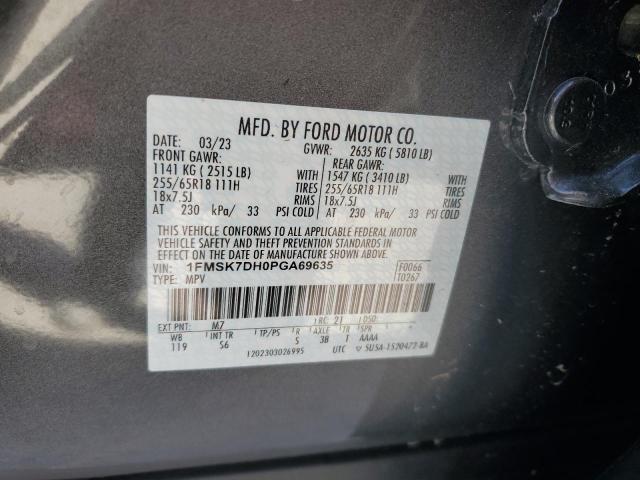 1FMSK7DH0PGA69635 Ford EXPLORER XLT