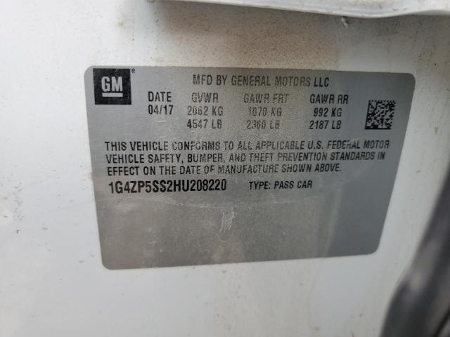 1G4ZP5SS2HU208220 Buick Lacrosse Essence