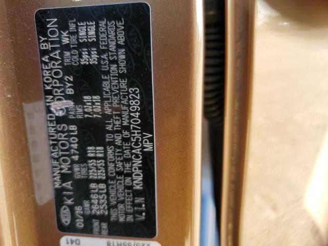 KNDPNCAC5H7049823 KIA Sportage Ex