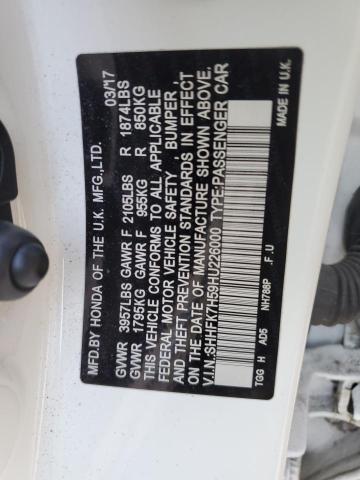 2017 HONDA CIVIC EX - SHHFK7H59HU226000