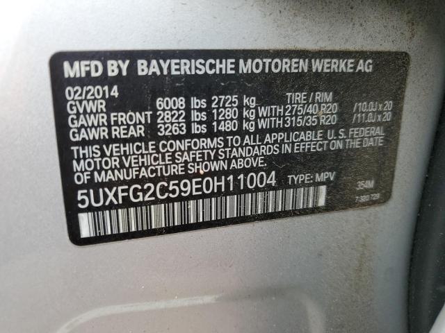 5UXFG2C59E0H11004 2014 BMW X6, photo no. 13