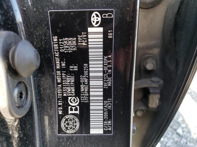 5YFBPMBE4MP206258 | 2021 TOYOTA COROLLA LE