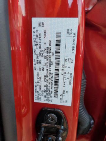 1FTFW1RG1NFB49746 Ford F150 Raptor