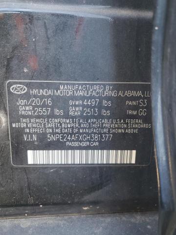 5NPE24AFXGH381377 | 2016 HYUNDAI SONATA SE