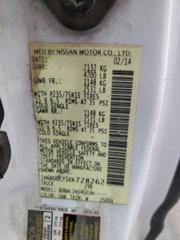 1N6BD0CT5EN728262 Nissan FRONTIER S