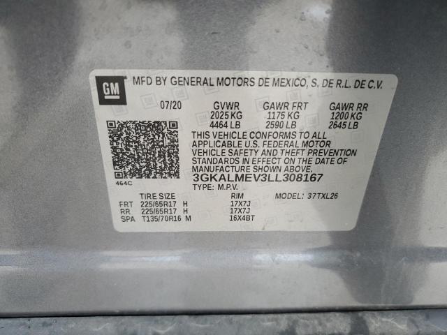 3GKALMEV3LL308167 GMC Terrain Sle