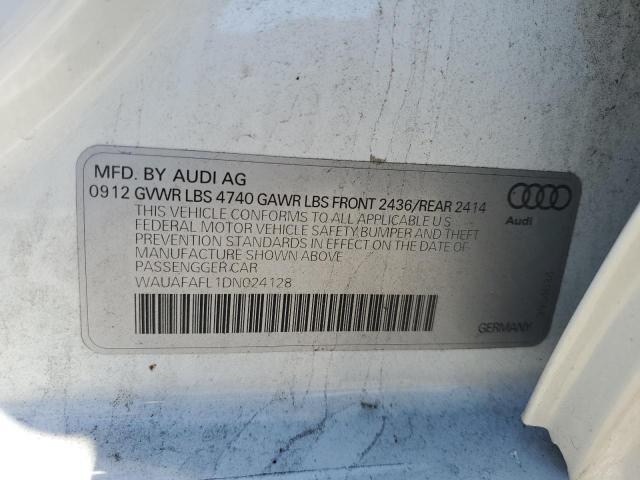 VIN WAUAFAFL1DN024128 2013 Audi A4, Premium no.12