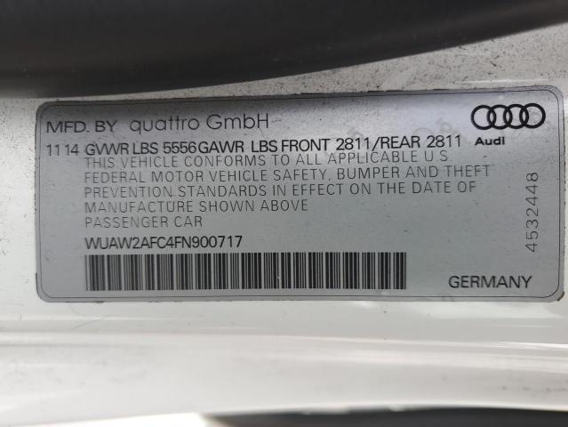 2015 AUDI RS7 WUAW2AFC4FN900717