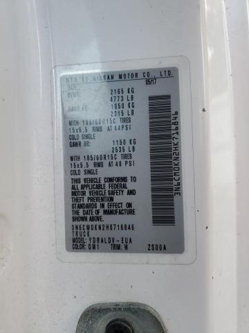 3N6CM0KN2HK716846 Nissan NV200 2.5S