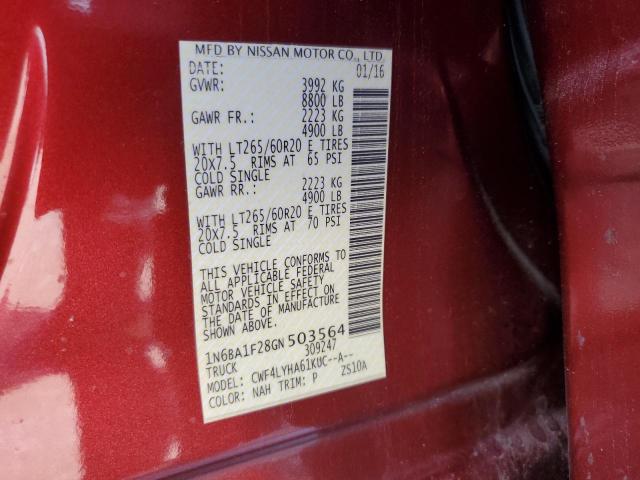 1N6BA1F28GN503564 Nissan Titan Xd Sl