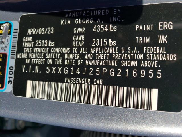 5XXG14J25PG216955 KIA K5 LXS