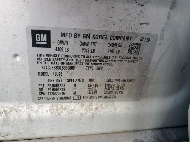 KL4CJESB3LB339800 | 2020 BUICK ENCORE PRE