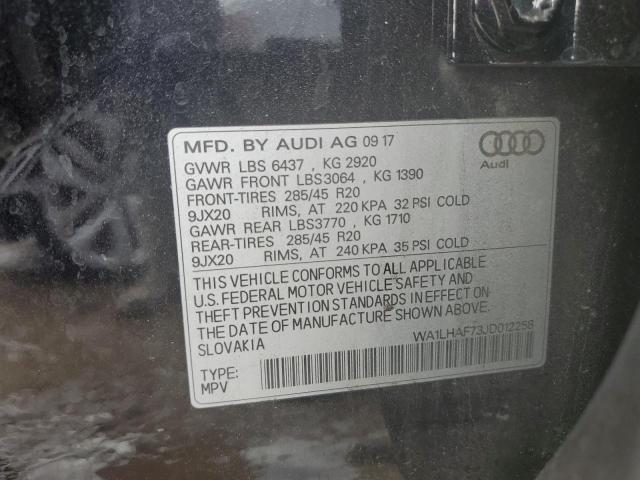 VIN WA1LHAF73JD012258 2018 Audi Q7, Premium Plus no.13