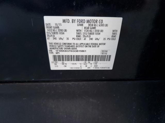 1FM5K8GT6GGB15861 Ford EXPLORER SPORT