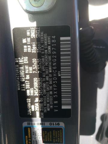 5XYP5DHC6NG297184 KIA Telluride Sx