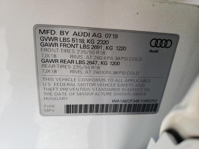 WA1AECF34K1086252 Audi Q3 PREMIUM