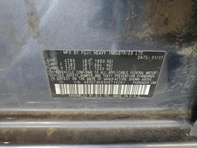 4S3GTAK63H3714261 Subaru Impreza Sport