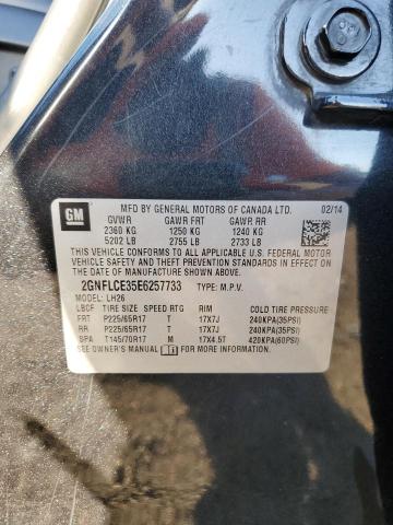 2GNFLCE35E6257733 Chevrolet EQUINOX LT