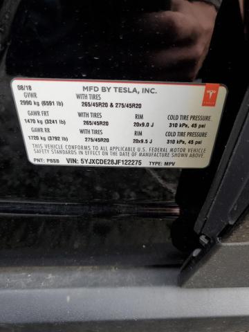 5YJXCDE28JF122275 Tesla MODEL X