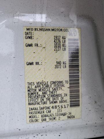 1N4AL3AP3HC485517 Nissan ALTIMA 2.5