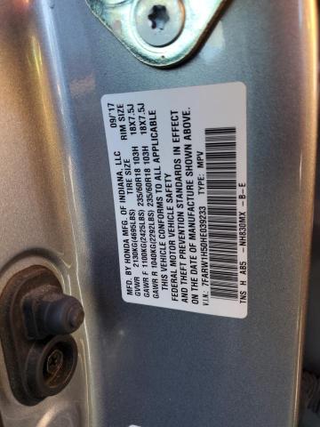 7FARW1H50HE039233 Honda CR-V EX