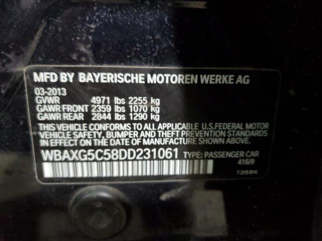 VIN WBAXG5C58DD231061 2013 BMW 5 Series, 528 I no.12