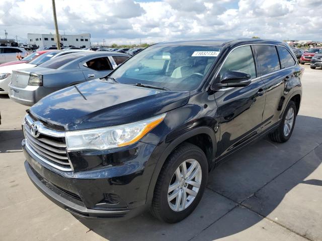 VIN 5TDZKRFH9ES007794 2014 Toyota Highlander, LE no.1