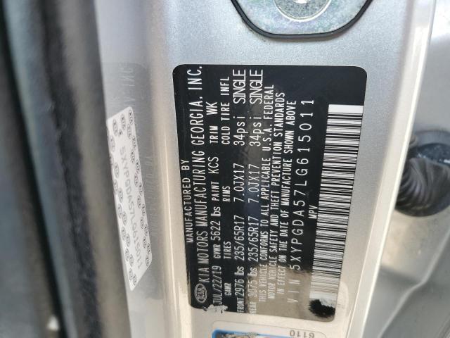 5XYPGDA57LG615011 KIA SORENTO S
