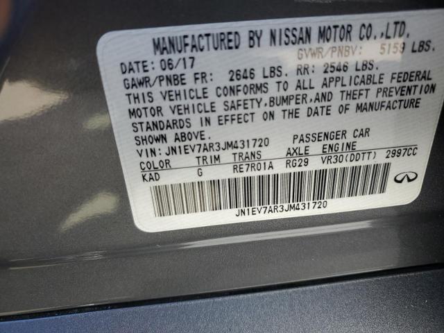 2018 INFINITI Q50 LUXE - JN1EV7AR3JM431720