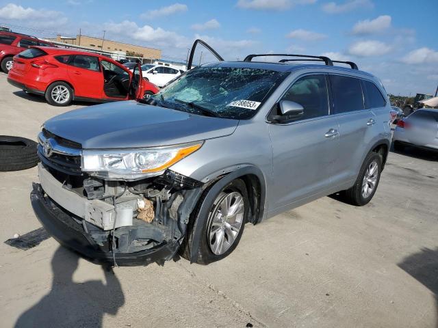 VIN 5TDKKRFH9ES022796 2014 Toyota Highlander, Xle no.1