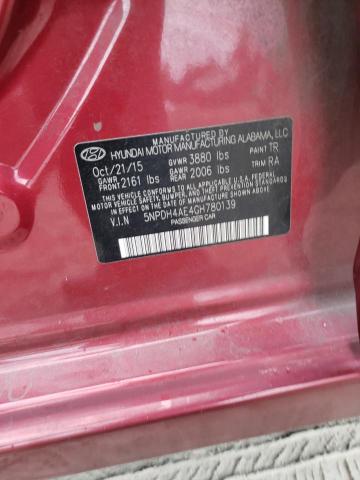 5NPDH4AE4GH780139 Hyundai ELANTRA SE