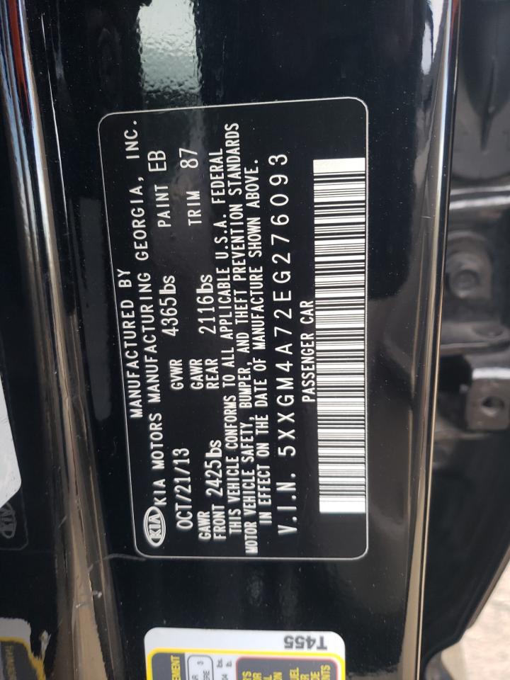 5XXGM4A72EG276093 2014 Kia Optima Lx 5XXGM4A72EG276093 2014 Kia Optima Lx