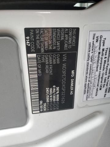 WD3PE7DDXGP321626 Mercedes-Benz Sprinter 2500
