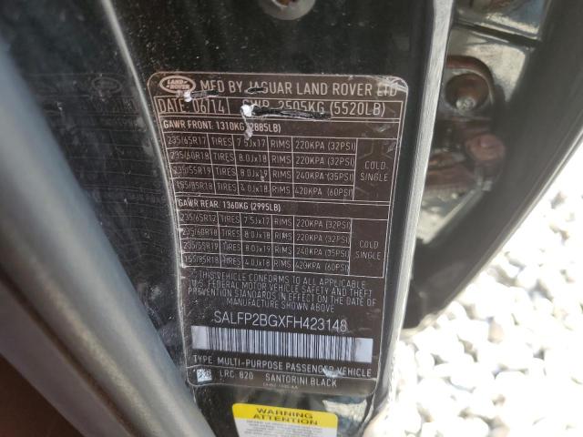 2015 LAND ROVER LR2 SE SALFP2BGXFH423148