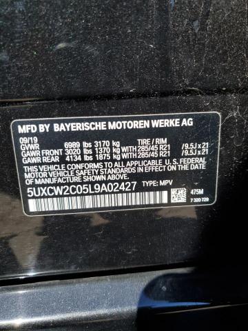 VIN 5UXCW2C05L9A02427 2020 BMW X7, Xdrive40I no.14