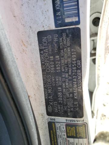 KNADM4A37G6564917 KIA RIO LX