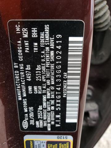 5XXGT4L33GG102419 KIA Optima Lx