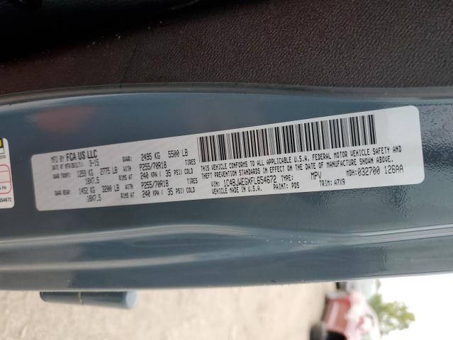 1C4BJWEGXFL654672 Jeep Wrangler Unlimited Sahara